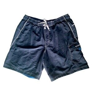 Speedo Blue Mens Swim Shorts Mesh Lined Sz Large